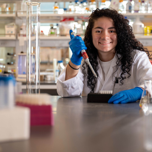Woman in lab