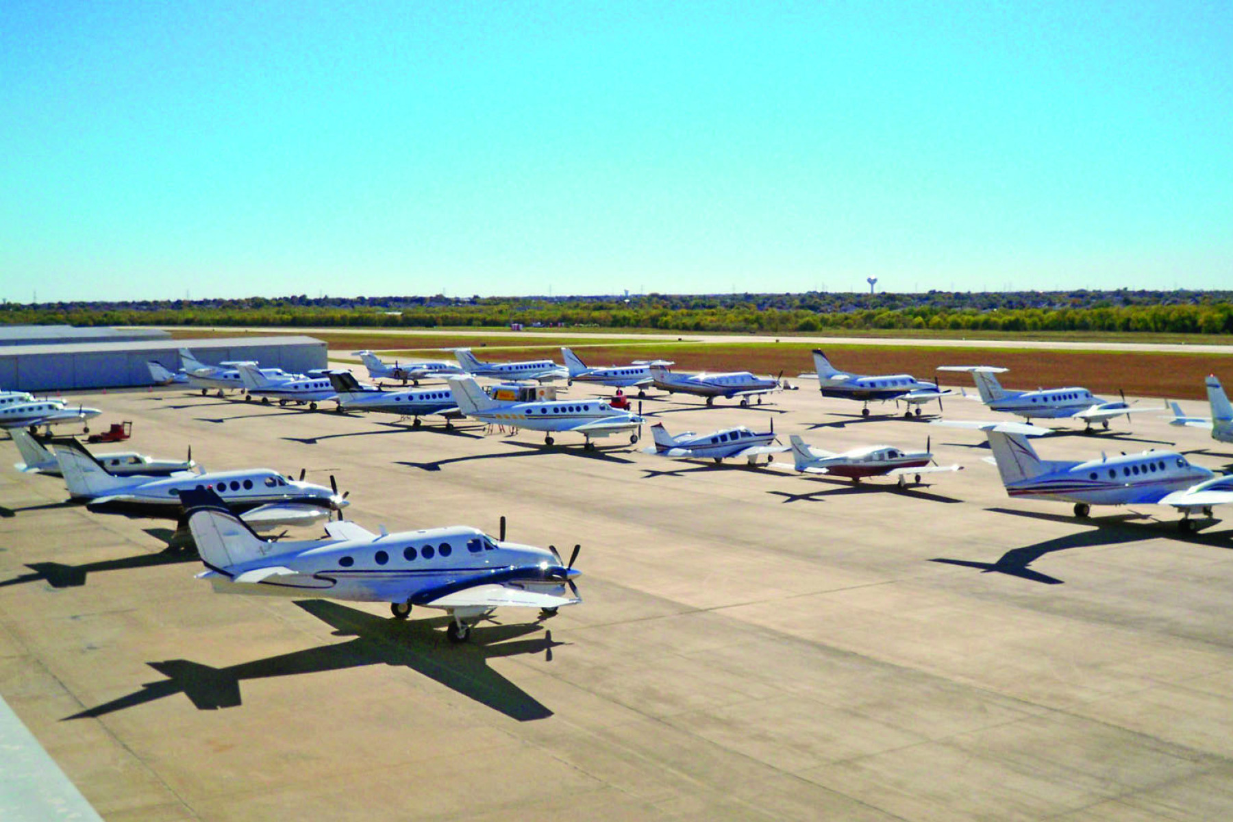 Airplanes on tarmac
